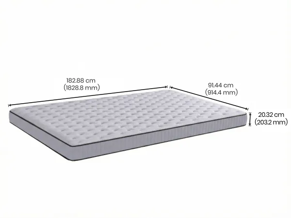 Premium Spring Single Bed Mattress (72 x 36 x 8 Inches)